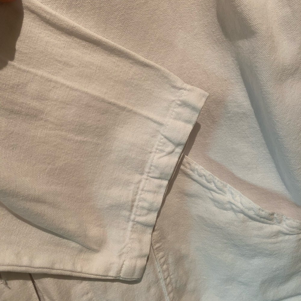 White linen/twill Jacket - Picture 7 of 9